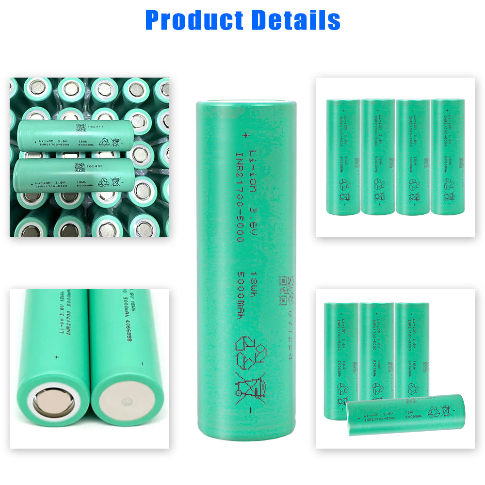 EVE INR21700/50PL 3.65V 4800mah-180A Max li-ion batteries NMC Cells