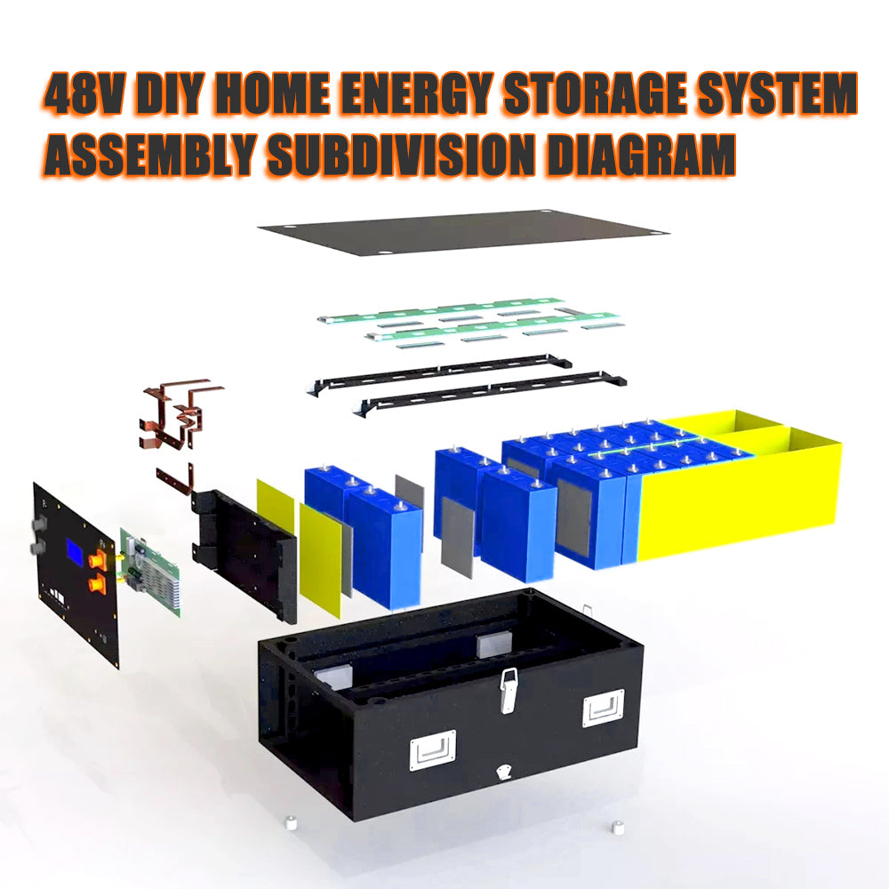 HAKADI 48V 51.2V 200Ah Lithium Battery Lifepo4 200Ah 230Ah Bms Battery Management System Lifepo4 Box And Inverter