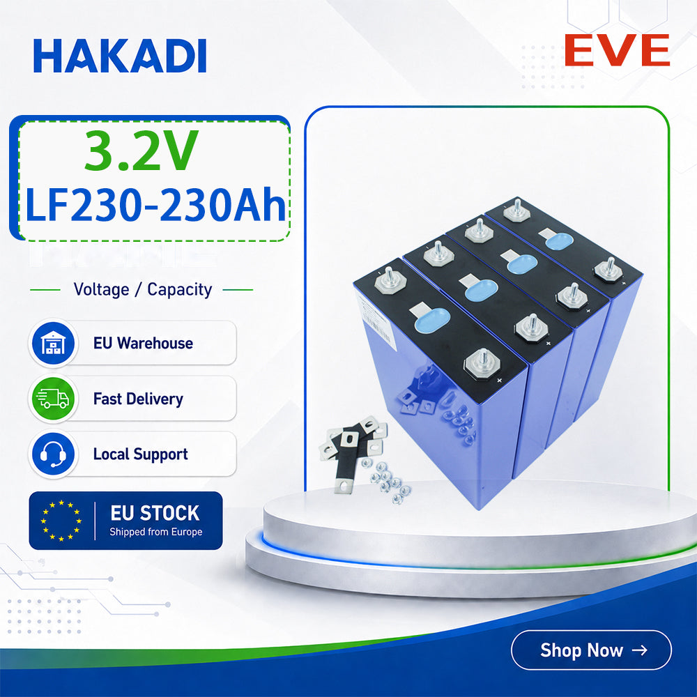 EU Stock: EVE 3.2V230AH 3C Grade A Lifepo4 Battery for Home Energy Storage EV Power Free Shipping