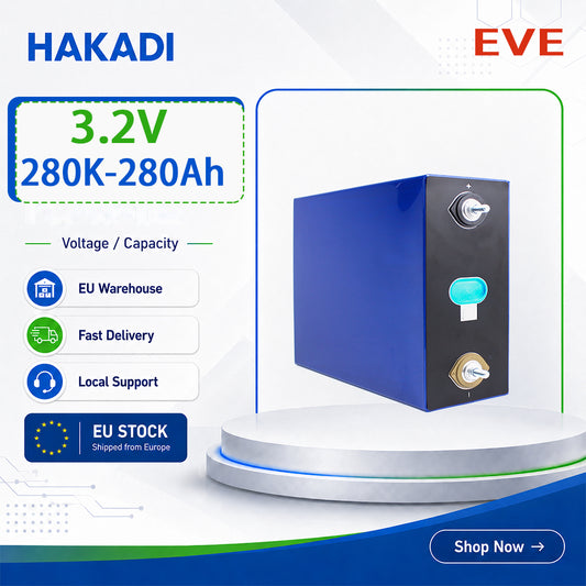 EU Stock- EVE LF280K LiFePO4 280Ah Battery Rechargeable 6000 Cycles for Energy Storage System 15kwh Home Inverter
