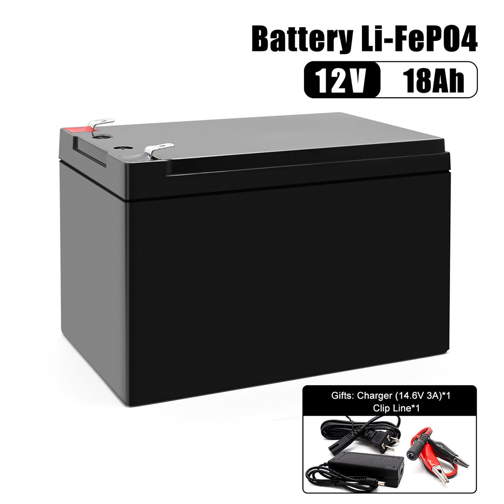 HAKADI Lifepo4 Battery 12V 18A Pack 3C Deep Cycles for Energy Storage System 12V 24V lifepo4