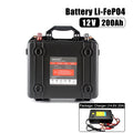 Shop now! Lifepo4 12v 200ah battery BMS Deep Cycles Portable Rechargable Pack for Energy Starge Sytem
