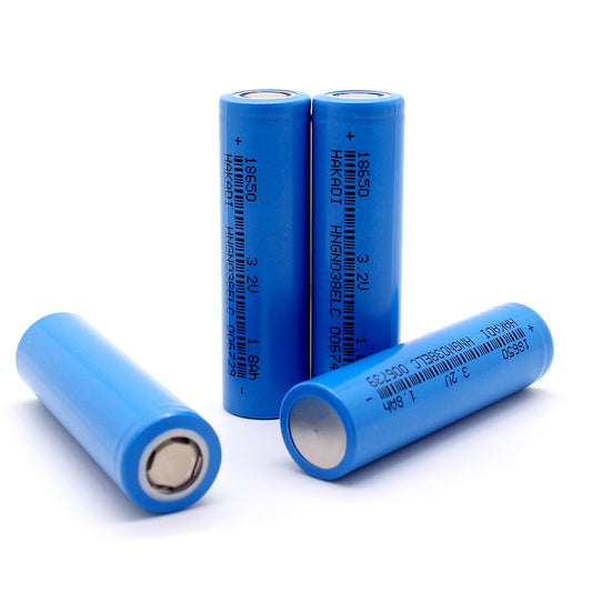 HAKADI 18650 3.2V 1800mAh Lifepo4 Rechargeable Battery Cell Cycle Life 3000+ For DIY 12V battery pack flashlight