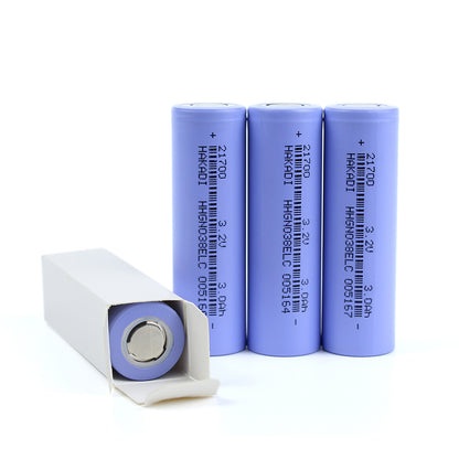 HAKADI Lifepo4 21700 3.2V 3000mAh 3C-5C Discharge Rechargeable Battery CellDIY 12V 24V 48V Energy Storage