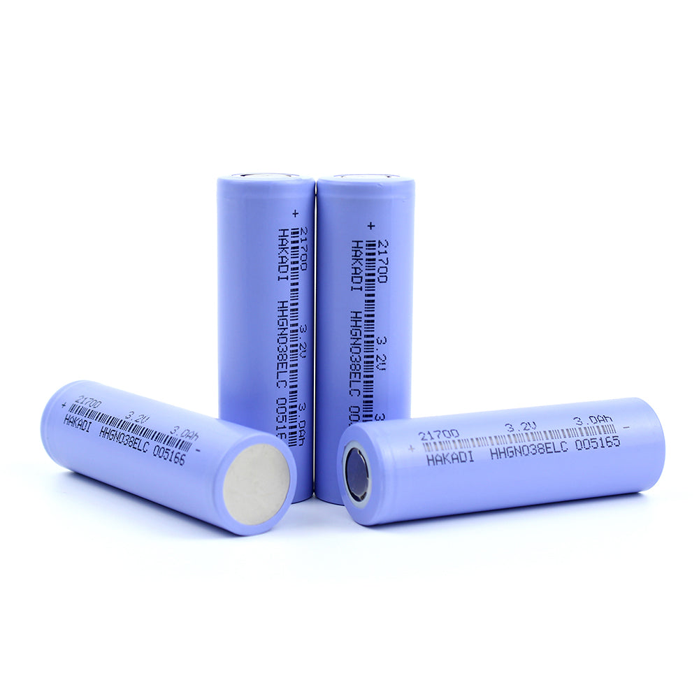 HAKADI Lifepo4 21700 3.2V 3000mAh 3C-5C Discharge Rechargeable Battery CellDIY 12V 24V 48V Energy Storage