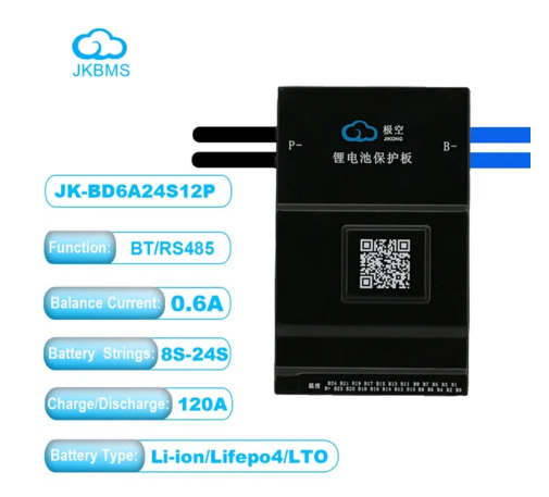 JK BMS Bluetooth Smart 4S 8S 12S 16S 100A 120A 150A 200A 300A with balancer 1A 2A 0.6A for Lifepo4 battery Li-ion LTO Battery