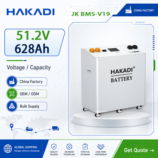 51.2V 628AH 32KWH High Energy Storage System With JK BMS 300A EVE MB56 Grade A 8000 Cycles