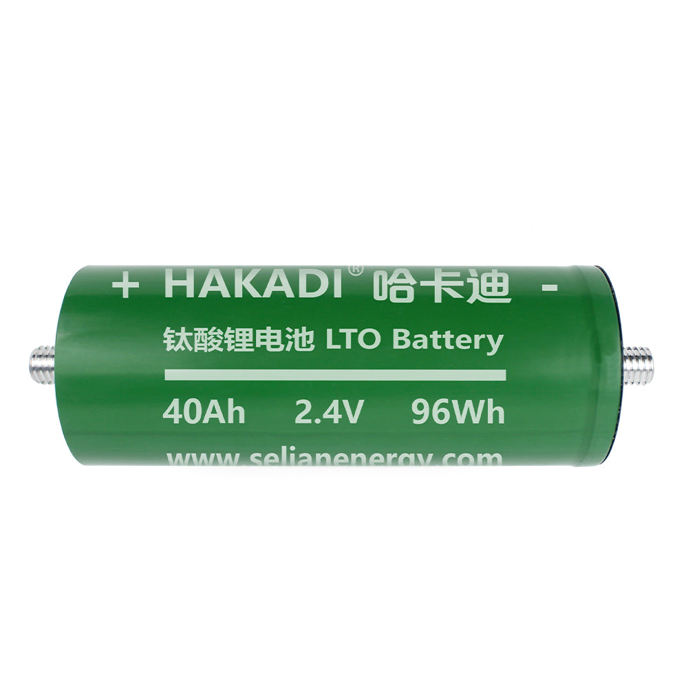 HAKADI 60165 2.4V 40A LTO Battery Grade A for Bus Telem Audio 25000 Cycles 20C Max Discharge