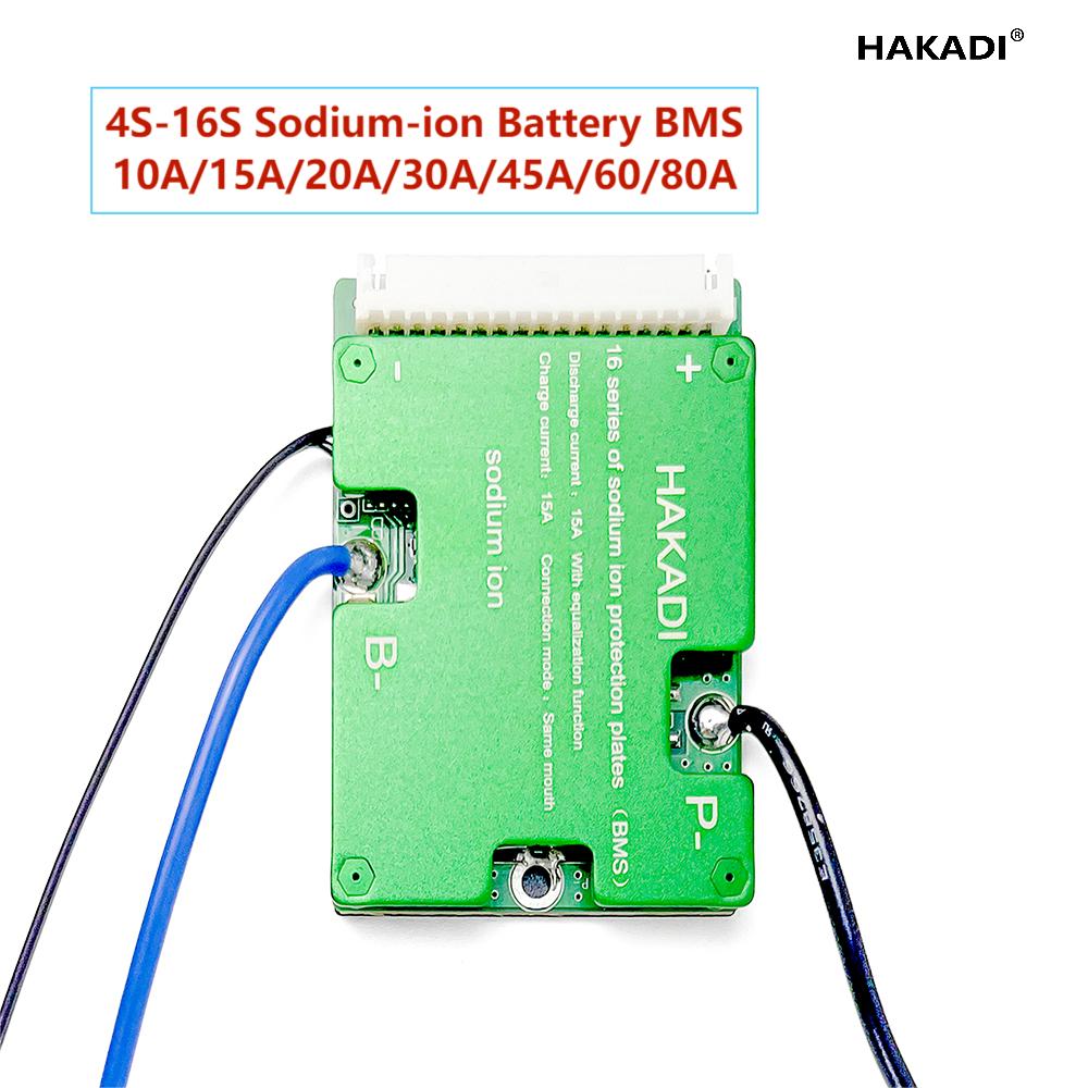 HAKADI Sodium-ion Battery Smart BMS 4S 8S 12S 24S 16S 50A 100A 150A 200A 210A DIY for E-bike esctooer Energy Storage System BMS with Bluetooth