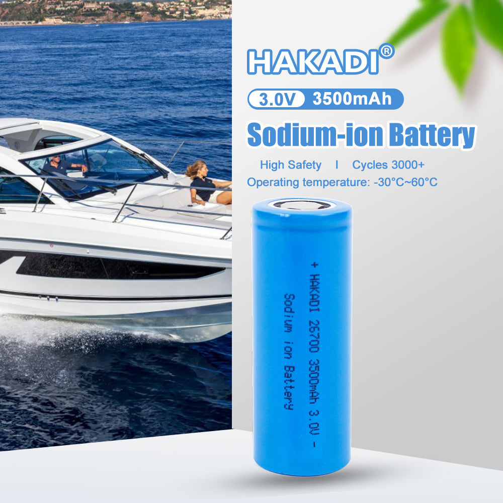 HAKADI Sodium Batteries for Sale 26700 3.0V 3200mAh New Rechargeable Battery ebike 36V