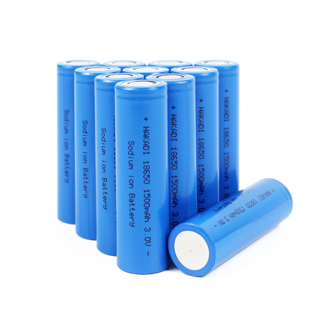 NA+ 18650 3V 1500mAh 3C HAKAID Sodium Battery SIB Rechargeable Battery Electric Bikes Batteries 12v 10A 36V