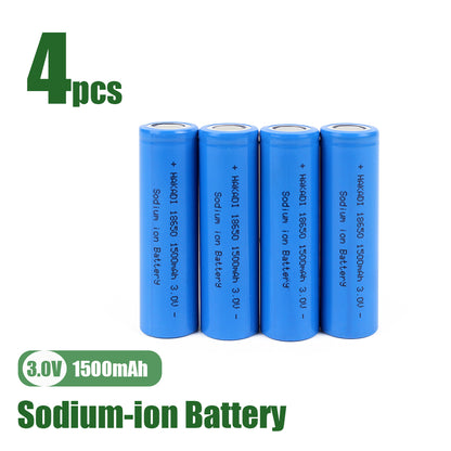 NA+ 18650 3V 1500mAh 3C HAKAID Sodium Battery SIB Rechargeable Battery Electric Bikes Batteries 12v 10A 36V