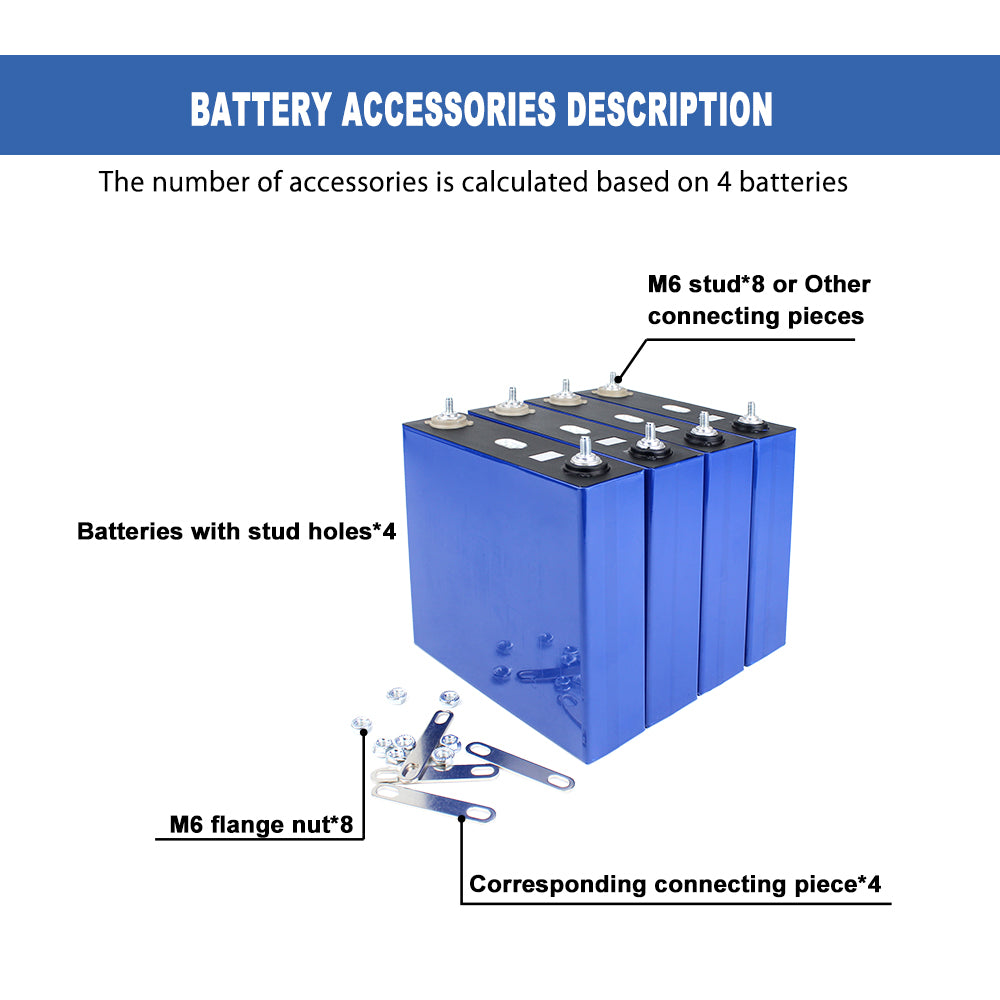 HAKADI  Lifepo4 HIGEE 3.2V 120Ah Original Brand New LFP Rechargeable Battery Cell 4-16PCS For DIY 12V 24V 48V Solar Energy Storage RV Boat