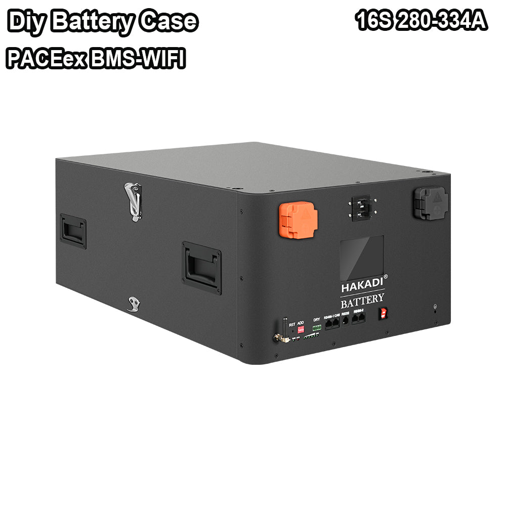 Wi-Fi Function Battery Case for 16s280 314A, with PACE BMS Wi-Fi Function 4.2'' lcd DIY for 48V PACK Home energy System