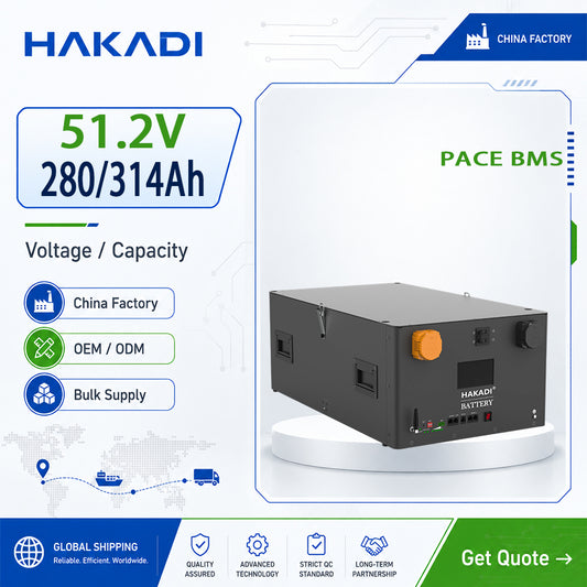 15-16kwh 51.2v 280Ah 314Ah PACE BMS Wifi Bluetooth Stacking Home Energy 8000 cycles