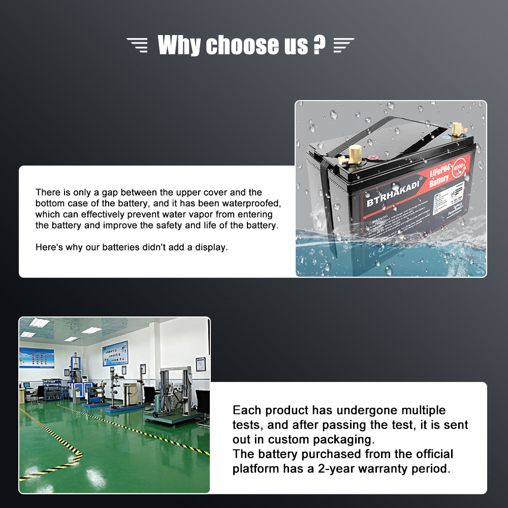 HAKADI 12 Volt Akku Lifepo4 Lithium Battery Box 100Ah 200Ah Lifepo4 Battery Management System With Bluetooth And Charger