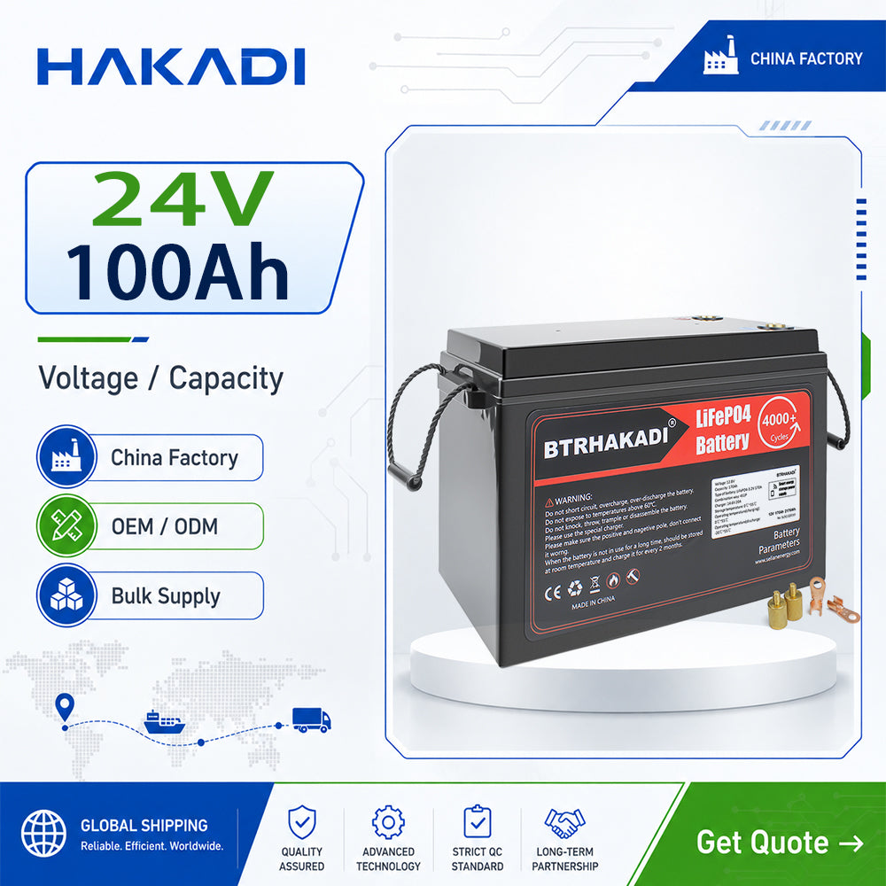 24V100A Lifepo4 Battery Waterproof system for Boat Grade A EVE CELLS 5000 Cycles