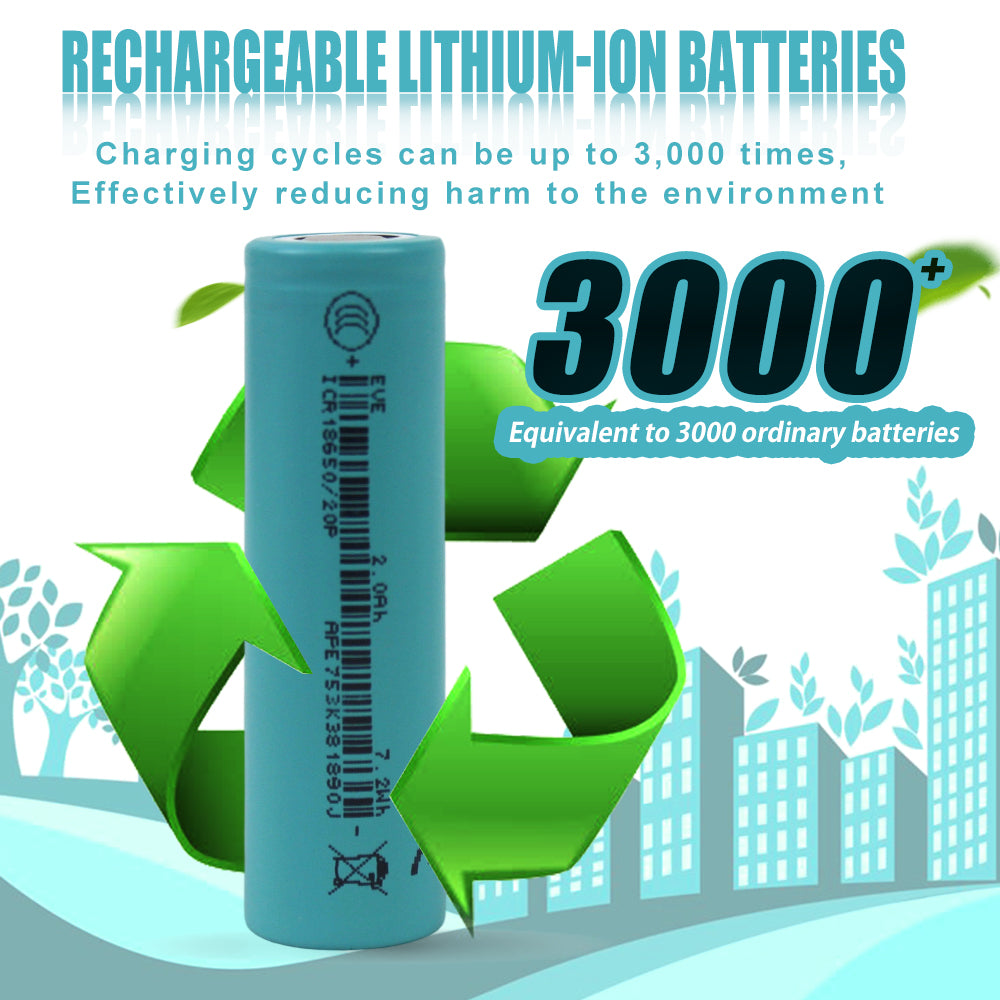 EVE ICR18650/20P 3.65V 2000mah-20A Max Li-ion Battery NMC Cells