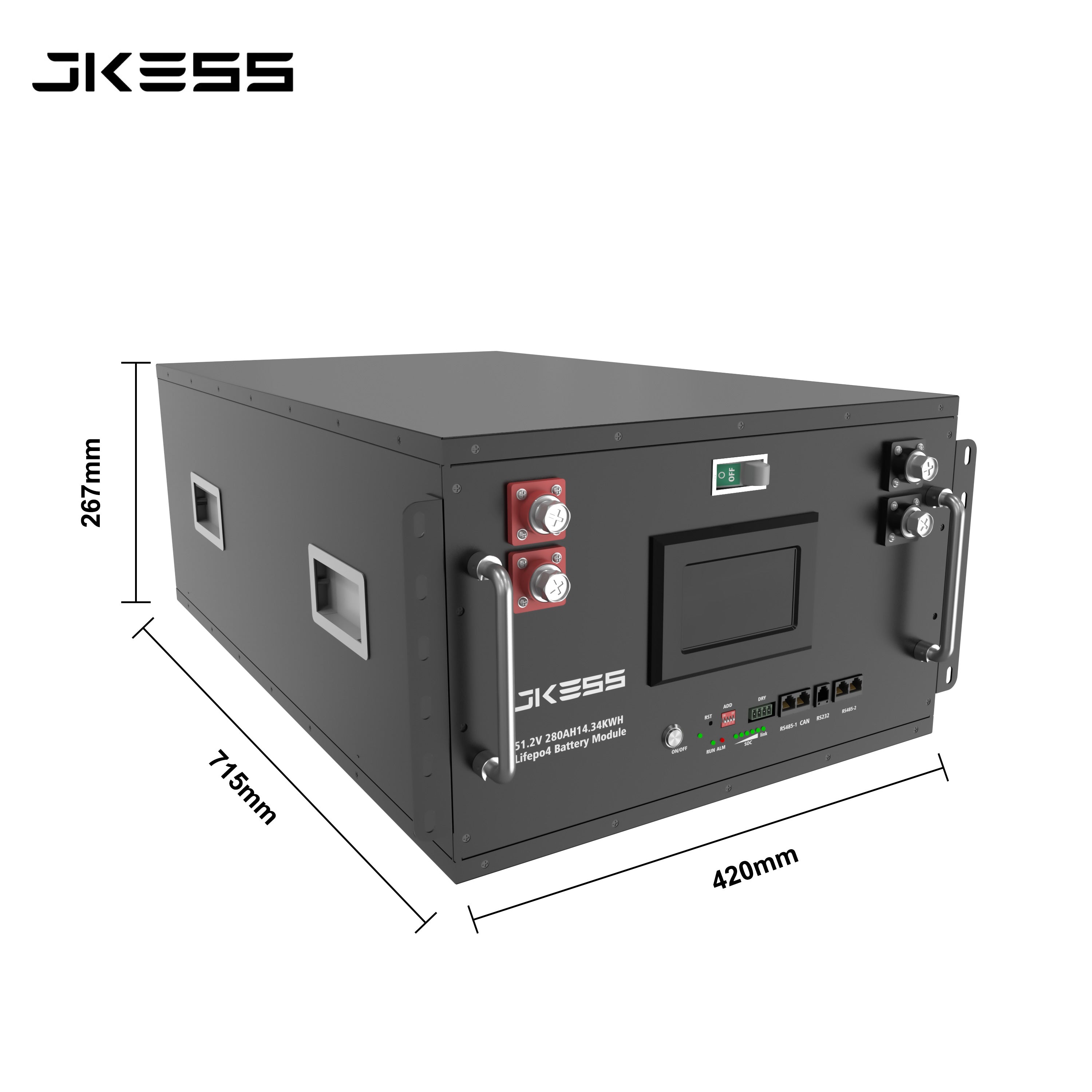 EU Stock: JK ESS 6R 6U For 16PCS 3.2V 280AH 314AH No BMS