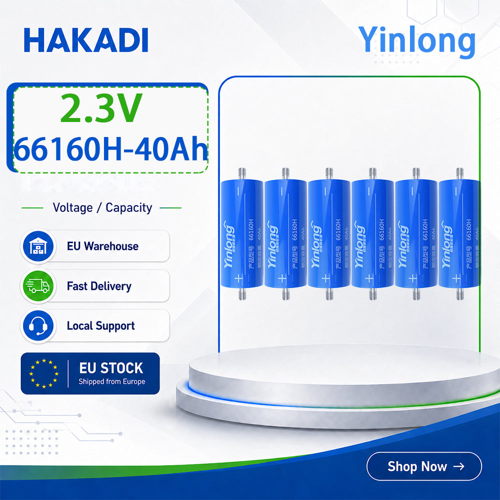 EU Stock- Yinlong 40Ah LTO Cells 66160 Grade A Brand New Lithium Titanate Battery For CAR AUDIO, RV, EV, Home Solar Free Ship